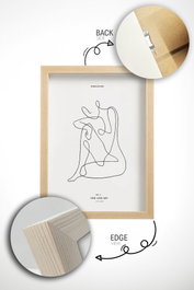 Wallity Artcerceve13 Conjunto de 3 Pinturas Decorativas Enmarcadas